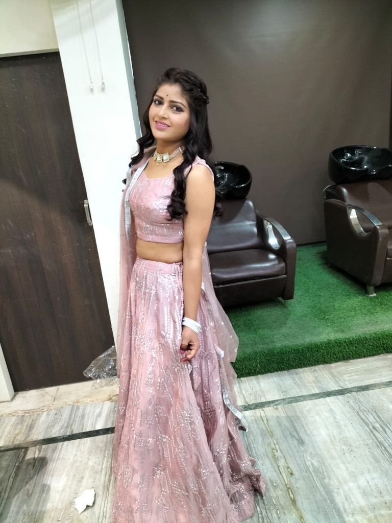 Meenakshi Kumawat — Designer Pink Lehenga